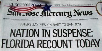 Headine: NATION IN SUSPENSE: FLORIDA RECOUNT TODAY
