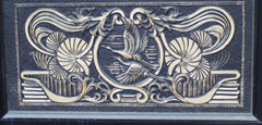 Decoration on house gate