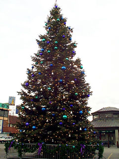[Tree with big ornaments]