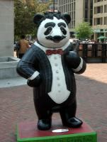 Panda dressed as Groucho Marx