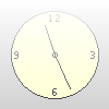 graphic of clock with varying transparency