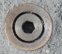 Close-up of socket head cap screw