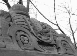 Carving on staircase near Capitol (2)