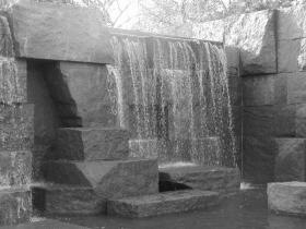 Waterfall at Franklin D. Roosevelt Memorial
