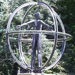 Globe sculpture