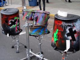 Drums made from old cans