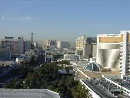 View showing Mirage & other hotels