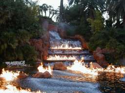 Waterfall "on fire"